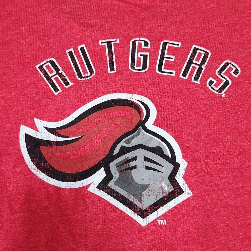Rutgers Girls Youth Scarlet Knights Short Sleeve Shirt Top Size L